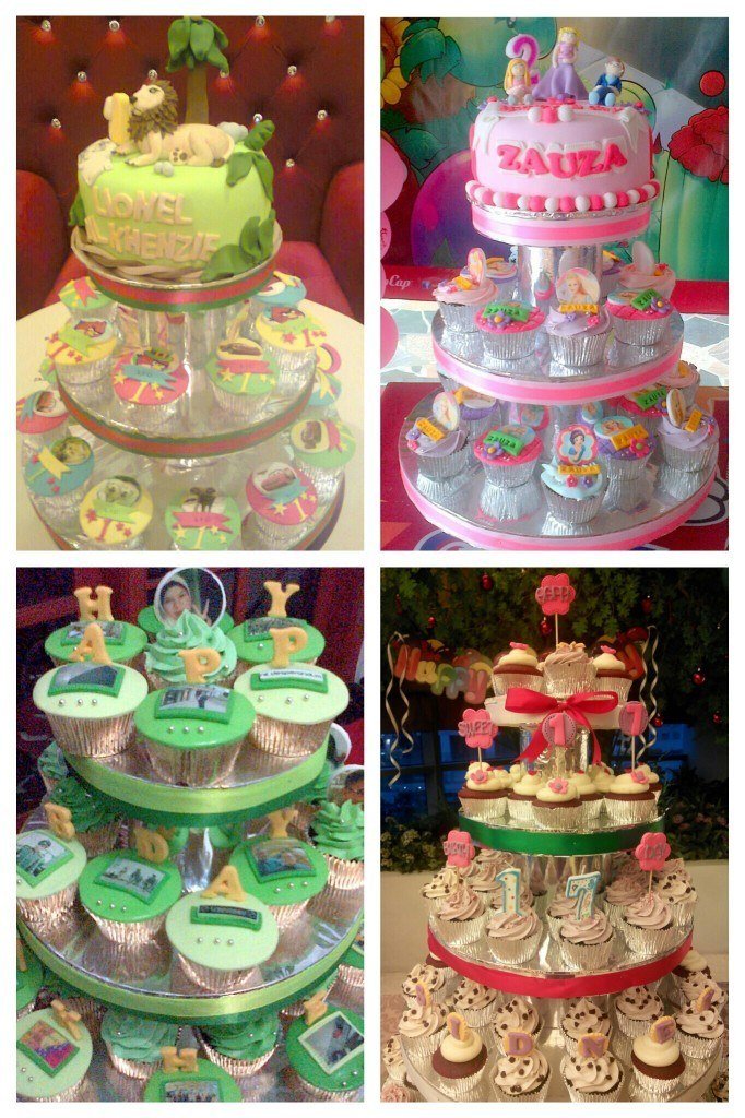 cupcakes birthday tower