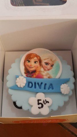 cupcake edible frozen elsa anna