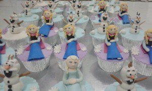 frozen elsa anna olaf 3D cupcakes