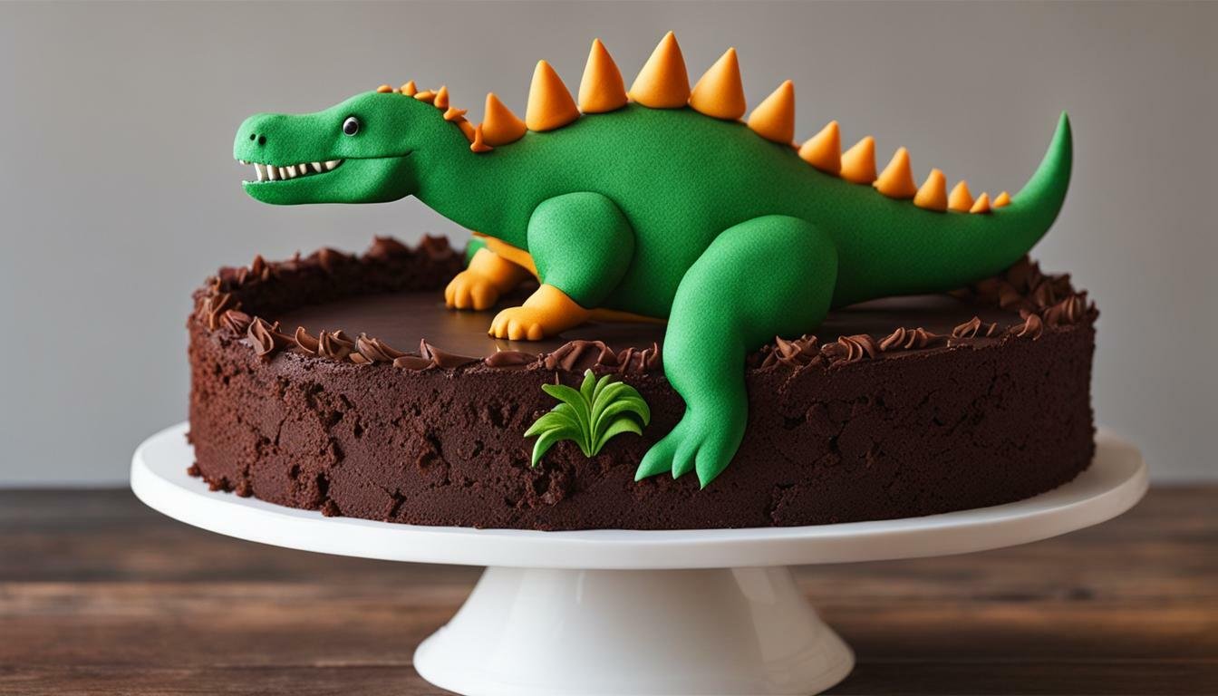 kue ultah dinosaurus simple