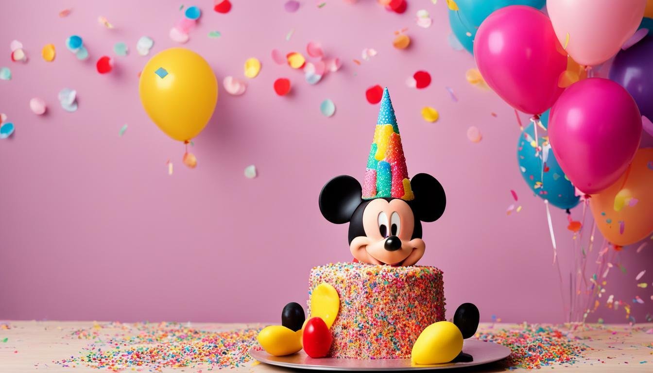 kue ultah mickey mouse pink