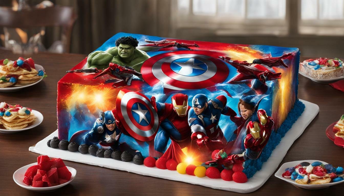 gambar kue ulang tahun avengers