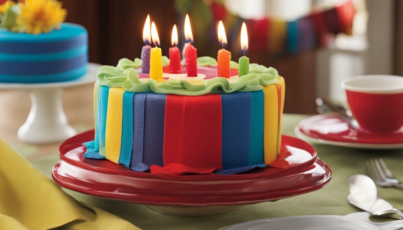 hiasan kue ulang tahun dari kain flanel