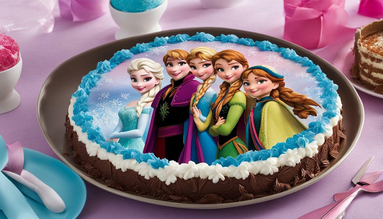 kue ultah frozen bulat