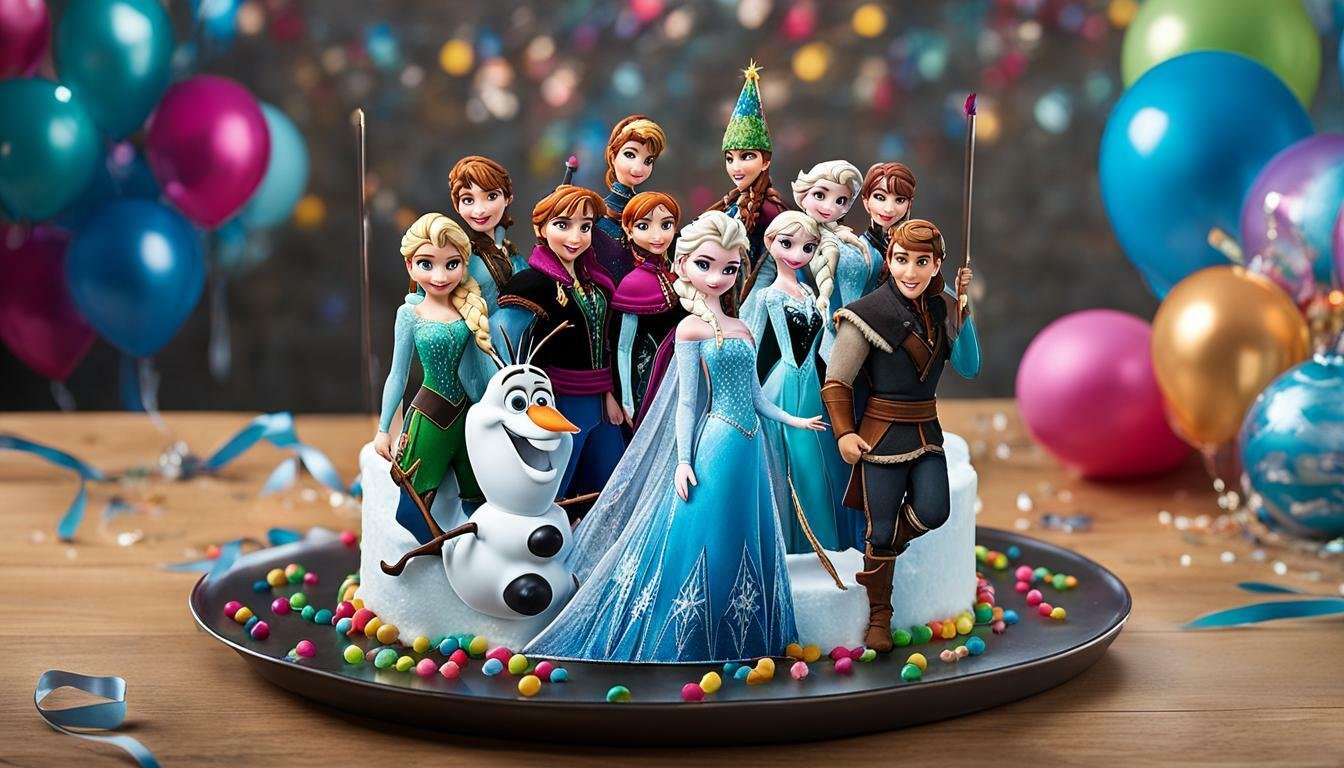 kue ultah frozen topper