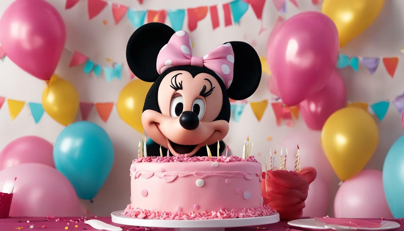 kue ultah minnie mouse pink
