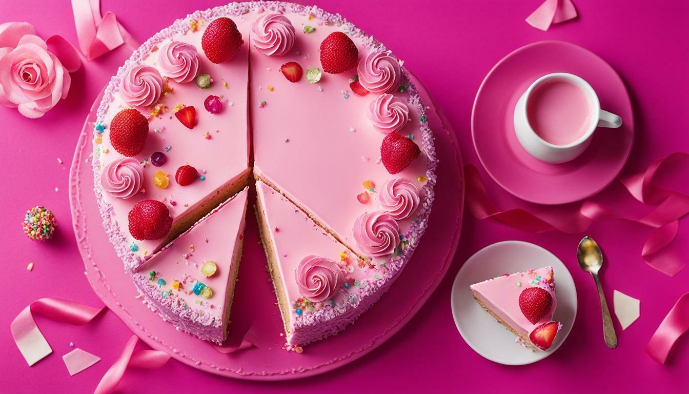 kue ultah pink cantik