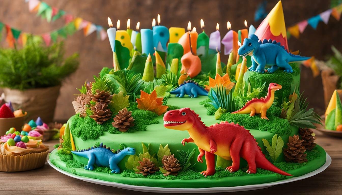 kue ultah tema dinosaurus