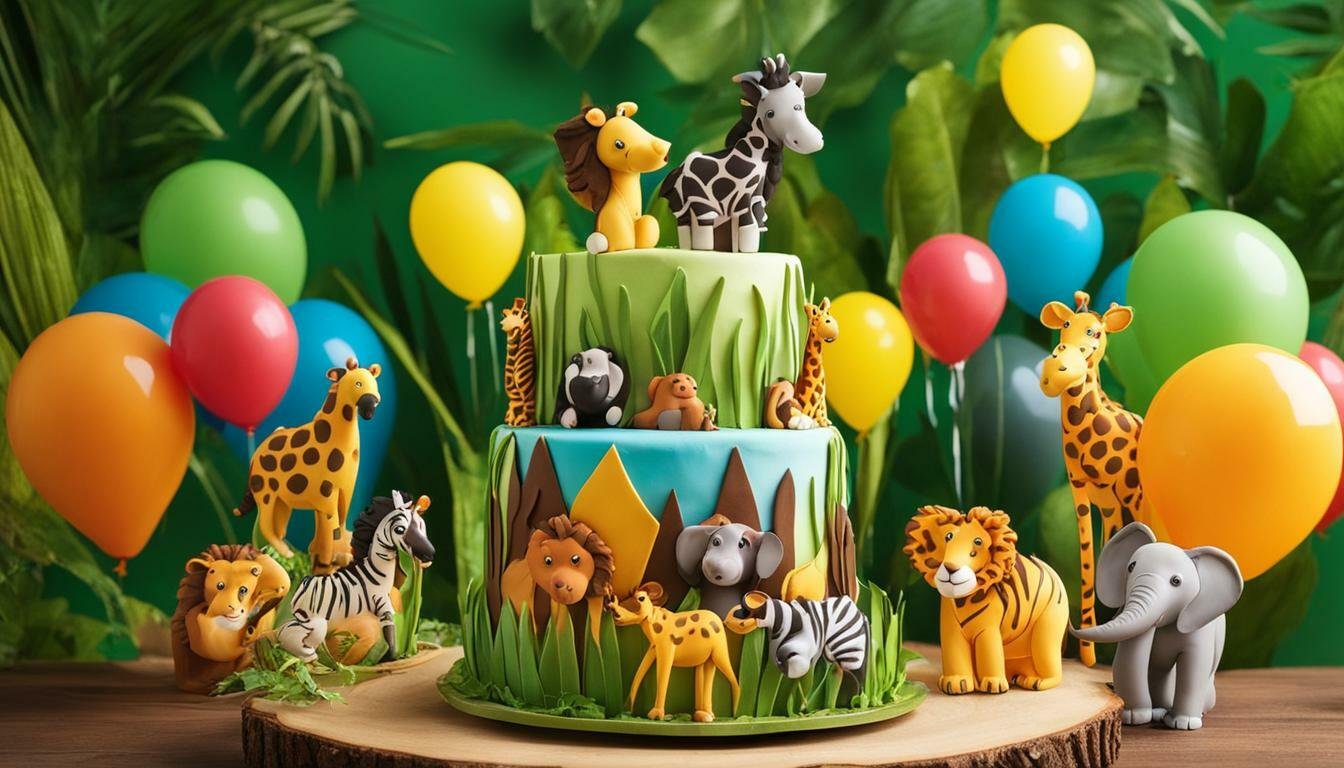 kue ultah tema zoo