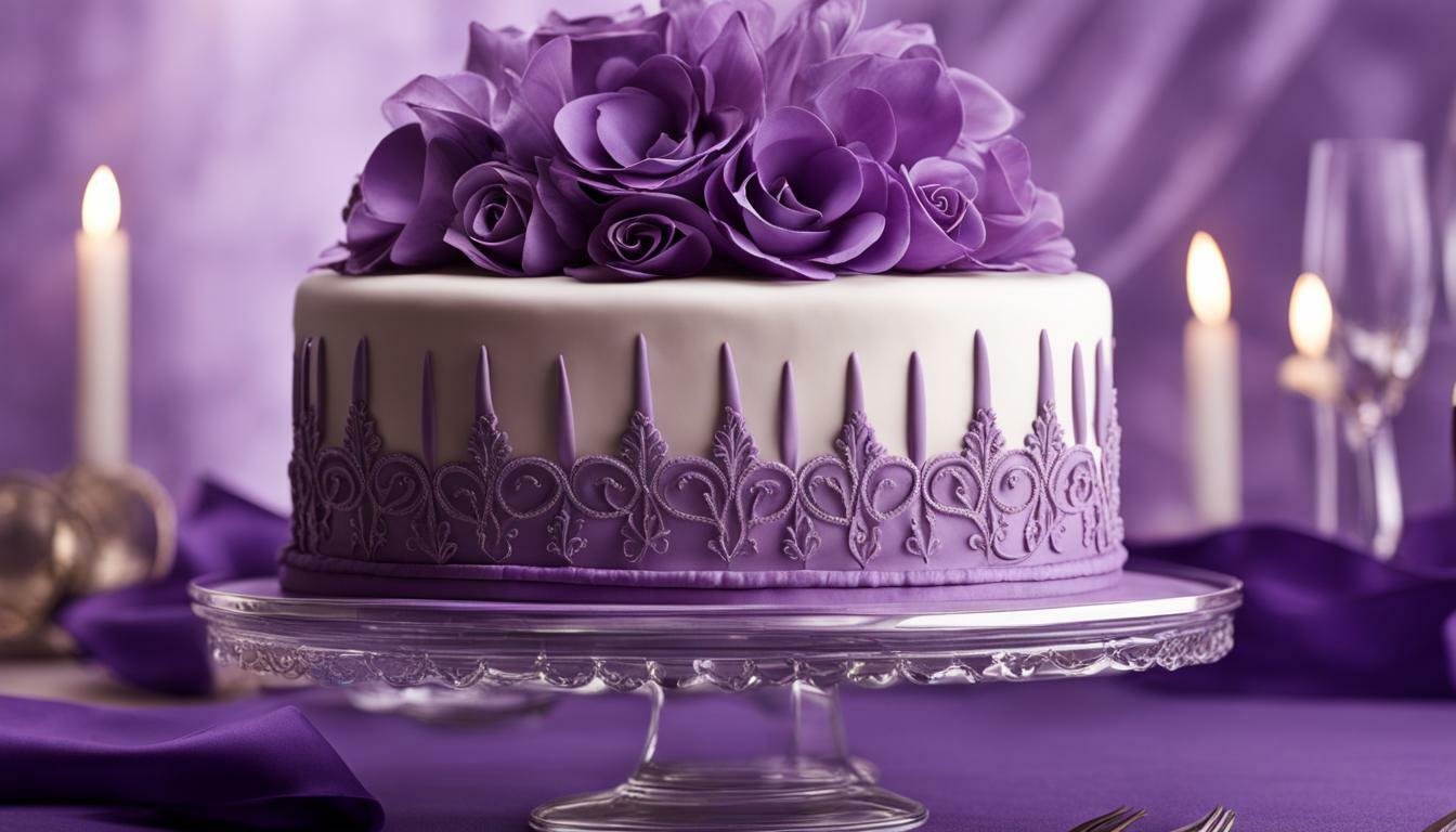 kue ultah warna ungu